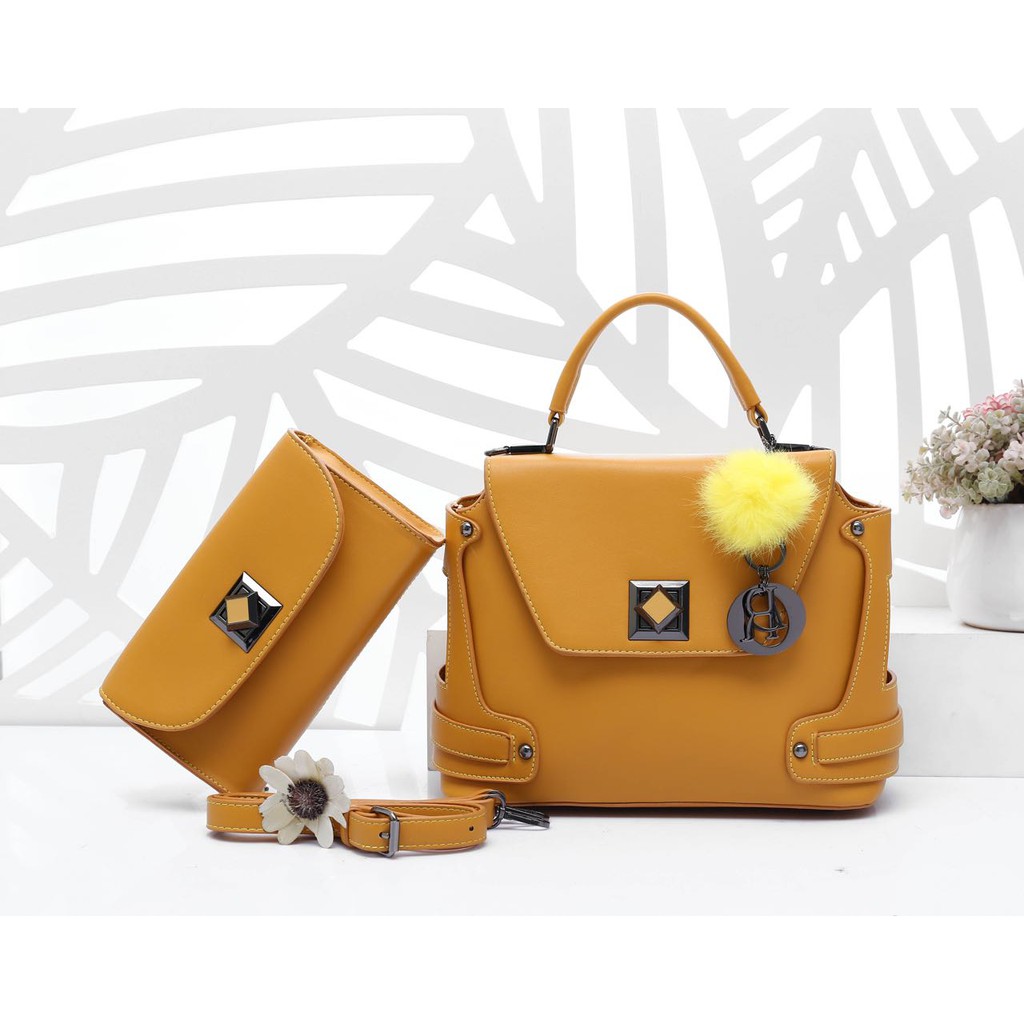 Christian Dior Vanesha 13689# V0 2in1  Material Leather Kwalitas Semi Premium Tas Murah