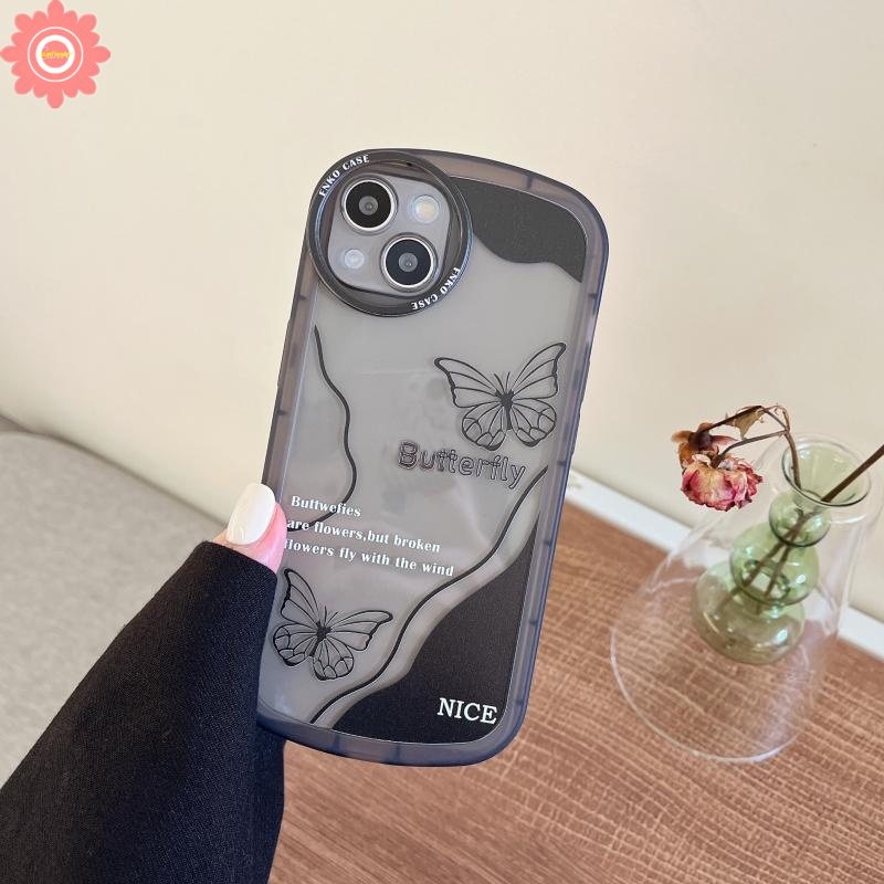 Soft Case TPU Motif Kupu-Kupu Untuk Samsung A32 A13 A50s A30s A03s A51 A52 A22 A12 A50 A53 A33 5G A20s A03 A52s A311 M22 M22