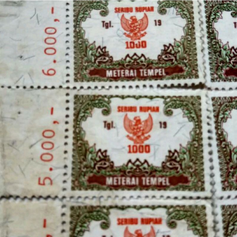 

MATERAI 1000 RUPIAH tahun 1991-1995