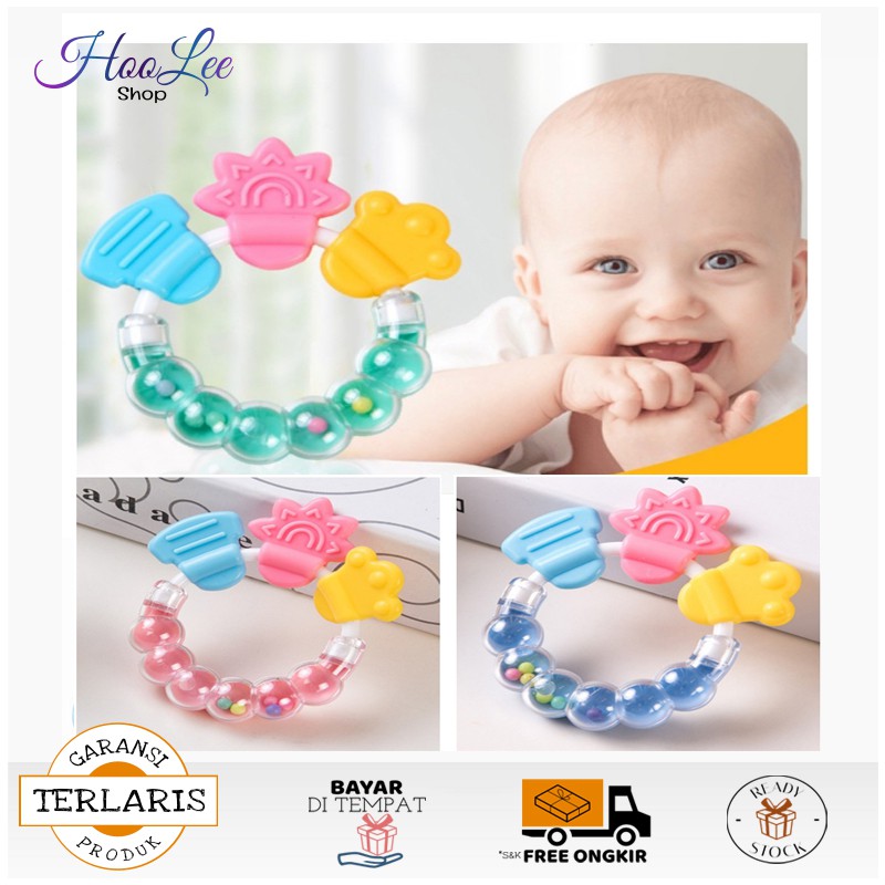 Mainan Kerincingan Genggam Anak Gigitan Bayi Lucu WARNA Mainan Kerincingan Genggam Anak Gigitan Bayi Lucu WARNA
