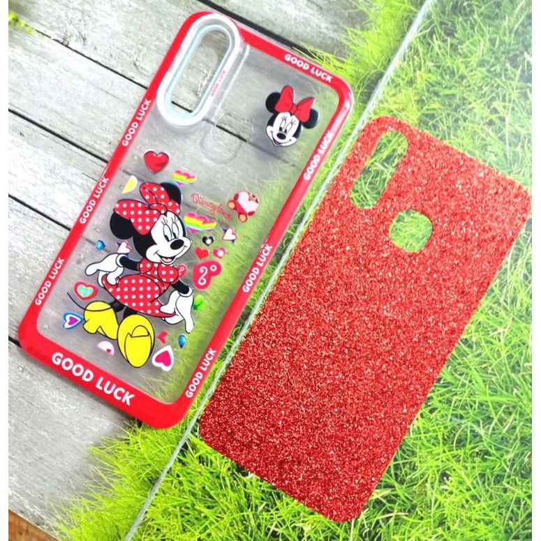 Case Character Gliter Proteck Kamera For Hp Oppo Realme Vivo Xiaomi Redmi Samsung