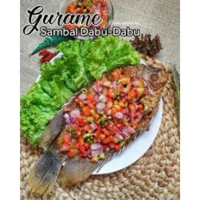 

termurah !!! gurame sambal dabu2 /bandung/2pcs(750gram)
