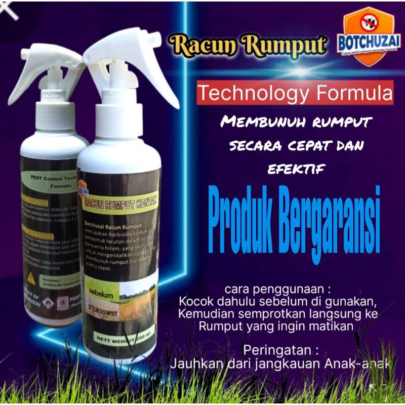 Racun Rumput Kontak 250 ml / Racun Rumput Ampuh Cepat Mati