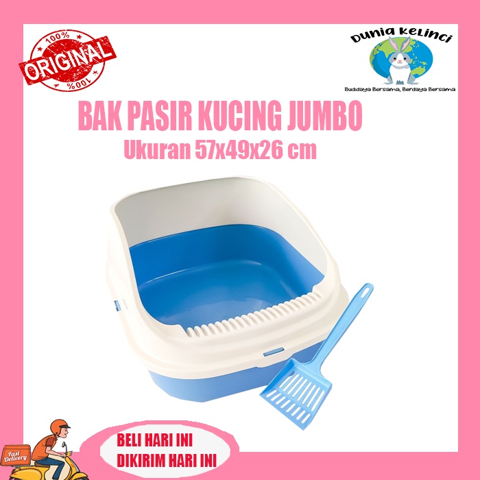 BAK PASIR JUMBO KUCING CAT LITTER BOX CAT UK 57X49X26 CM