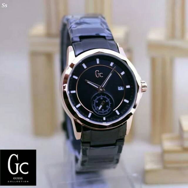 Jam tangan Wanita  GC black gold kw super