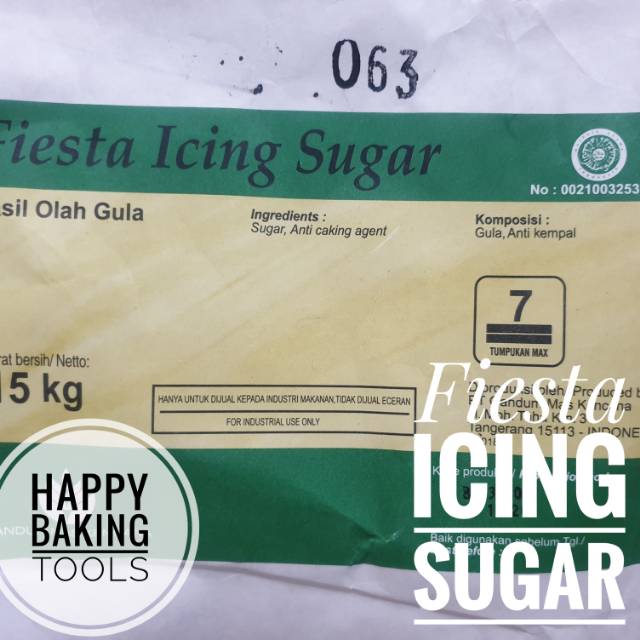 

Fiesta icing sugar 1kg, gula dekorasi kue, gula icing halal