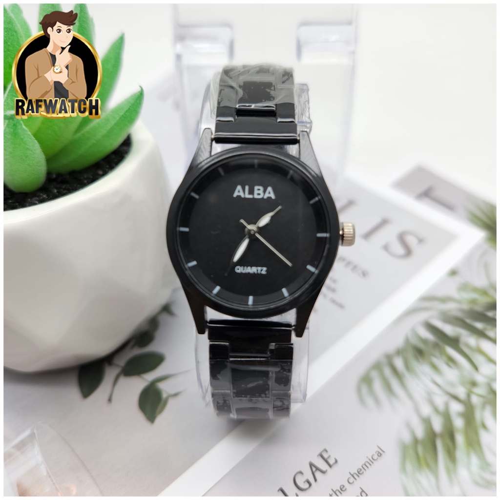 COD ✅Jam Tangan Wanita Alba Rantai Casual Fashion Strap Rantai Stainless Steel Grosir Murah