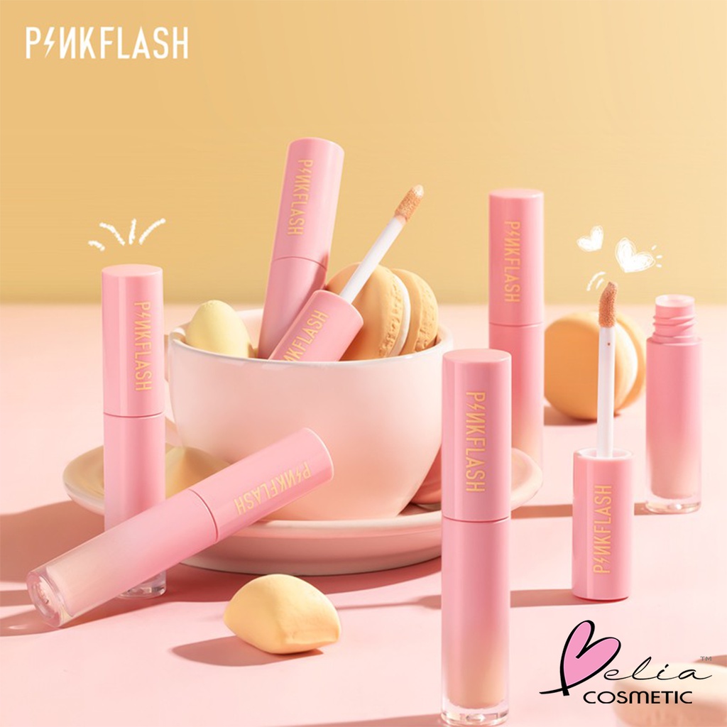 ❤ BELIA ❤ PINKFLASH Lasting Matte Concealer | Pink Flash Liquid Concealer Tahan Air Tahan Lama BPOM PF-F04