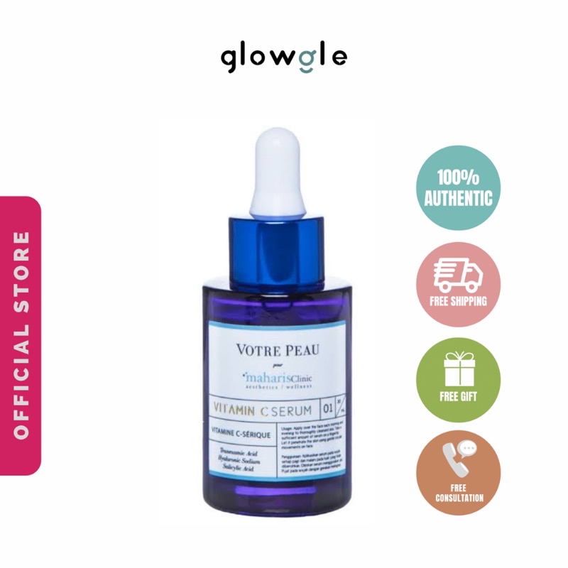 votre peau vitamin C serum maharis clinic (botol biru)