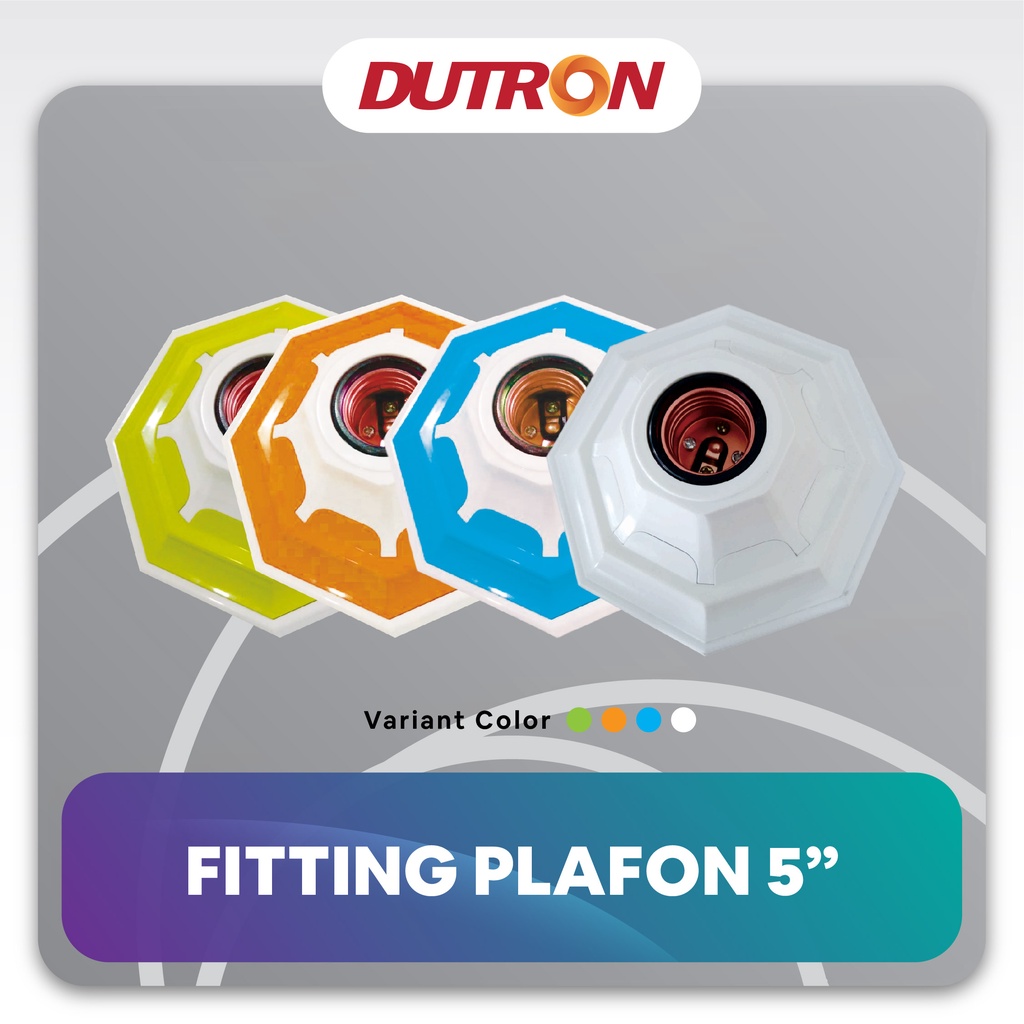 DUTRON Fitting Plafon 5&quot; Orange