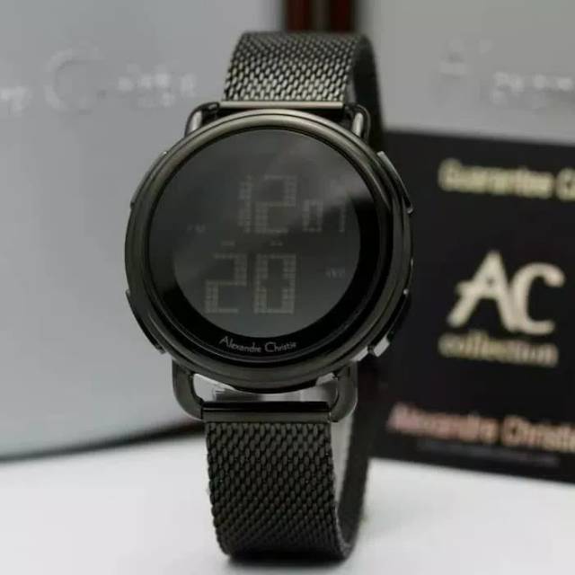 JAM TANGAN CEWEK / WANITA ALEXANDRE CHRISTIE AC 9227 FULL BLACK