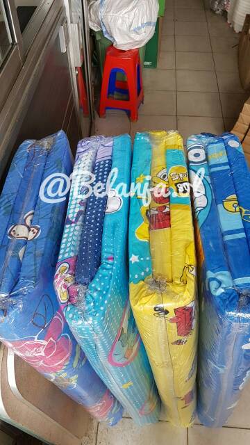 Kasur lipat kasur lantai busa lipat ukuan kasur super kasur dacron 120x200x4 cm