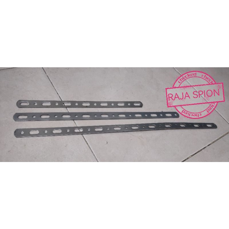 plat besi lubang /besi plat lubang/plat breket klakson/plat bracket motor