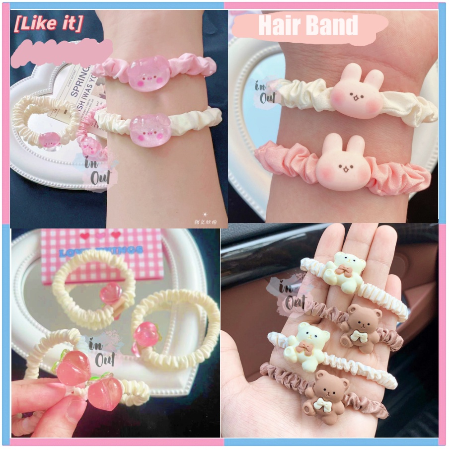 IKAT RAMBUT SANRIO CINAMOROLL PURIN KUROMI POCHACCO MELODY DEWASA ANAK ANAK LUCU ESTETIK / SCRUNCHIE SANRIO ACC46