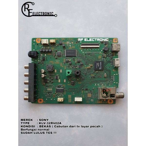 MB MOBO MAINBOARD MESIN TV LED SONY KLV-32R402A  KLV 32R402 A