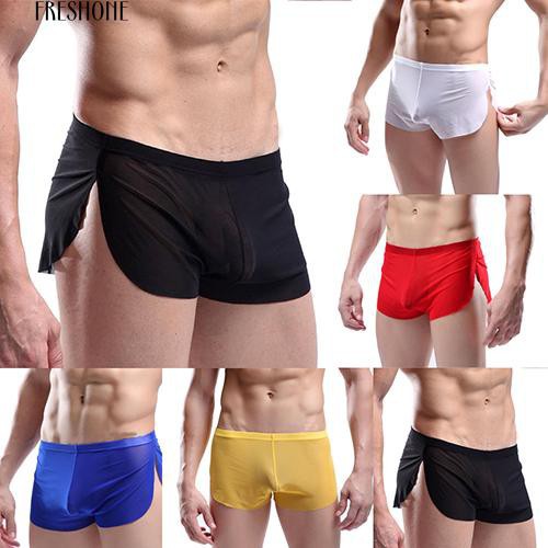 CD _ Men Celana Dalam Boxer Sexy Transparan Nyaman untuk Pria