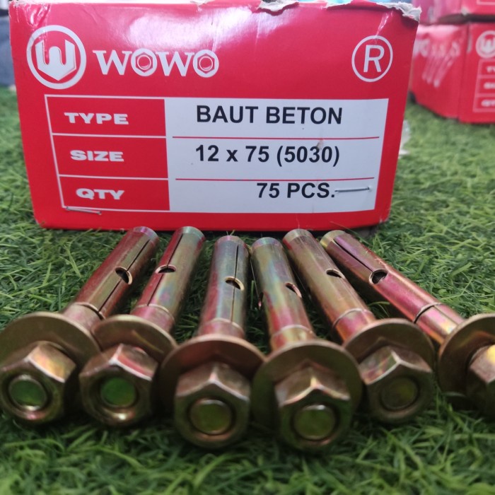 Per Bj Baut Beton / Dynabolt Wowo 12 x 75 / Baut Tanam / Dinabol Wowo