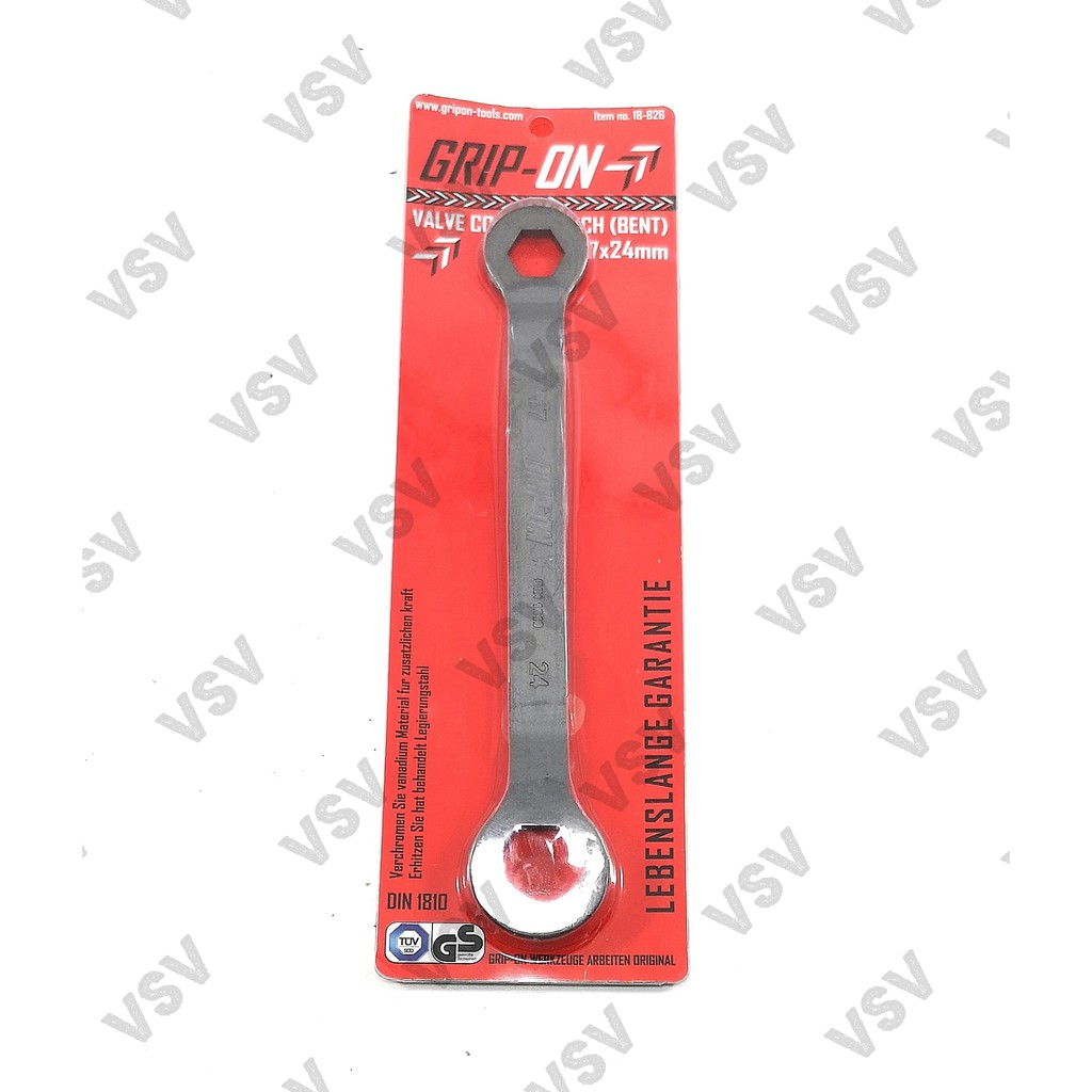 Grip-On Kunci Blok Mesin 17x24mm Type bengkok Valve Cover Wrench