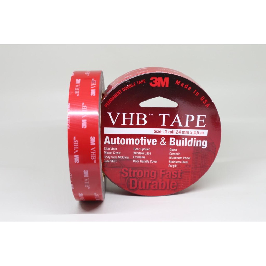 

DOUBLE TAPE PERMANEN 3M VHB BESAR 24MM X 4.5MM / DOUBLE TAPE 1 INCH