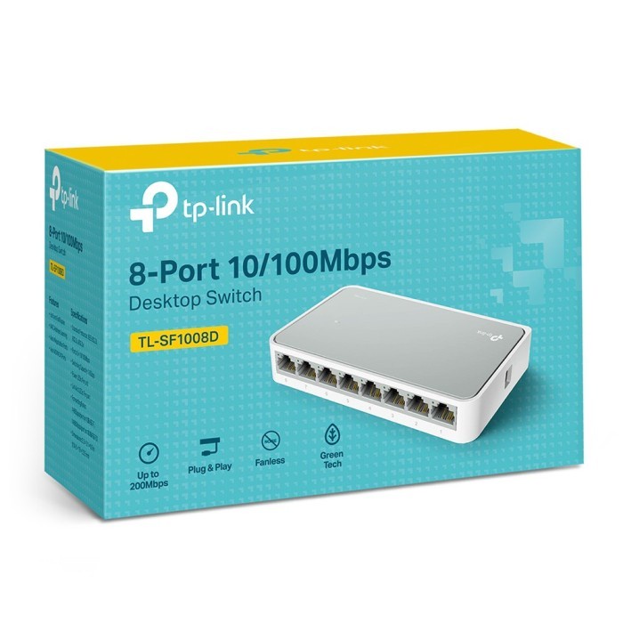 Switch Hub TP-Link 8 Port 10/100Mbps Destkop Switch - TL-SF1008D