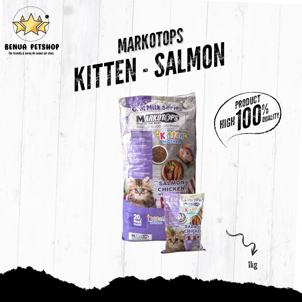 Makanan kucing Markotops 1kg adult Dry food