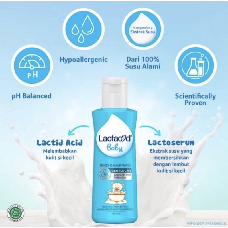 Lactacyd Baby Sabun Mandi Bayi 250ml - Menjaga Kulit dari Iritasi