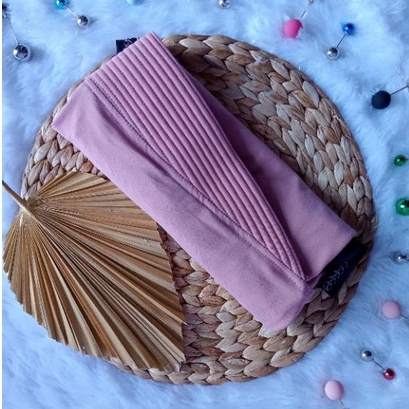 (SK²³ Minny Kamsay) Jilbab INSTAN JERSEY SUPER - Hijab Instan List Kombinasi-Dusty salem