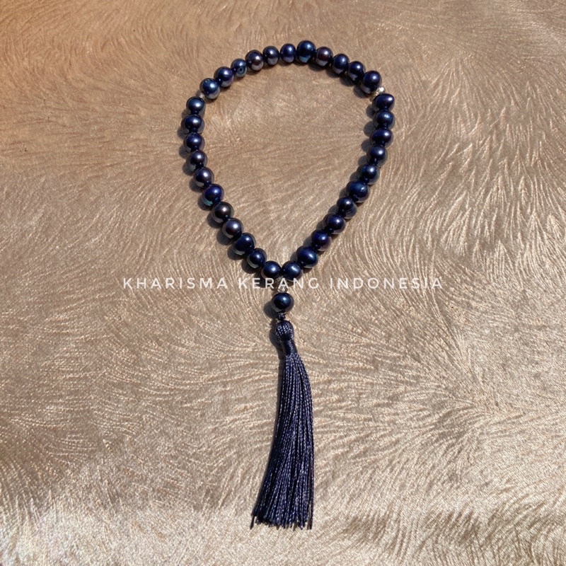 Tasbih Mutiara 33 Tahitian Pearl Tasbih Mutiara Asli Tasbih Mutiara Asli Kharisma Kerang Indonesia