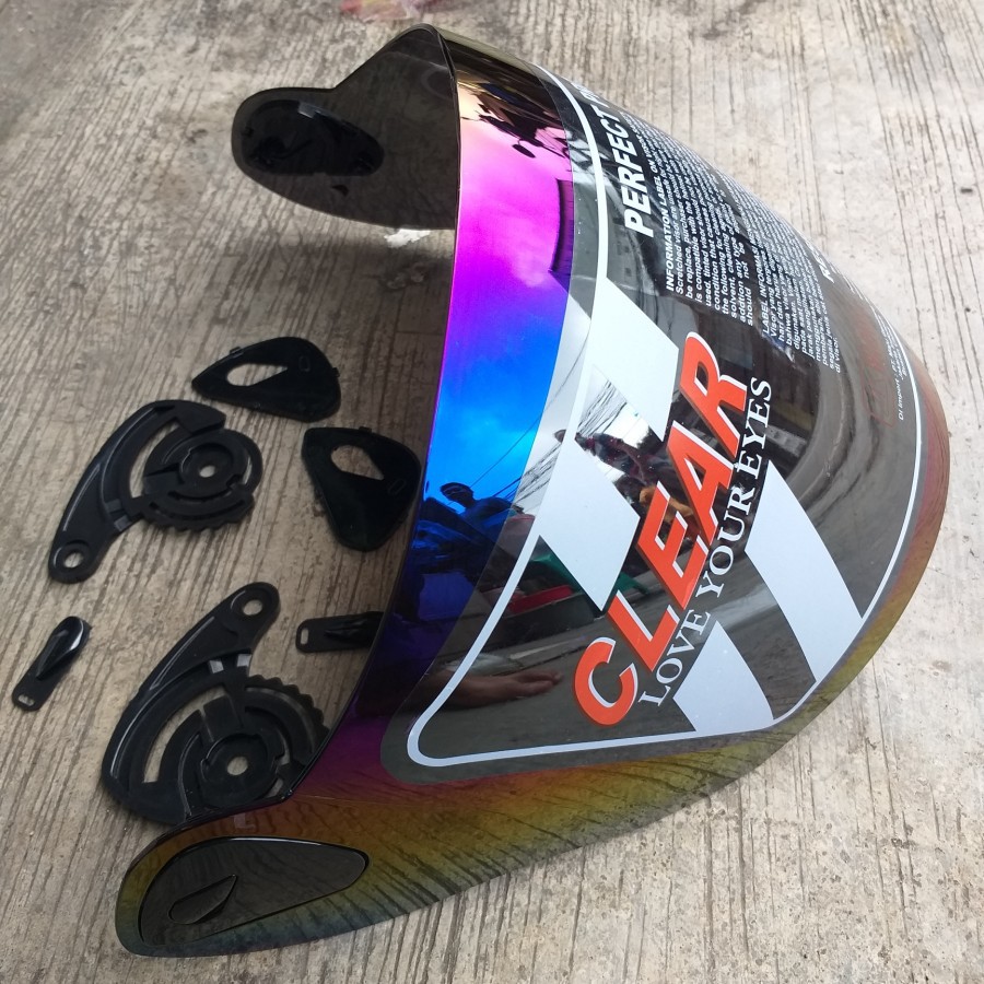 KACA HELM NHK R6 RAINBOW PELANGI