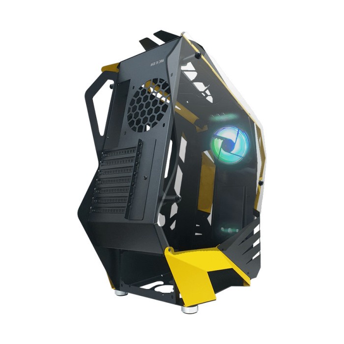 PRIME C-[R] BLACK YELLOW - ALUMUNIUM EXTREME GAMING CASE