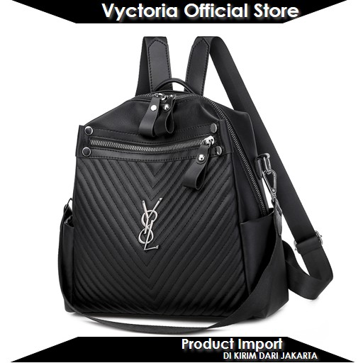 (COD) Vyctoria VOS7127 Tas Ransel Wanita Import Backpack Murah Promo JT7127 EL6134 LT1013 BQ3197 7127 3197 1013 6134