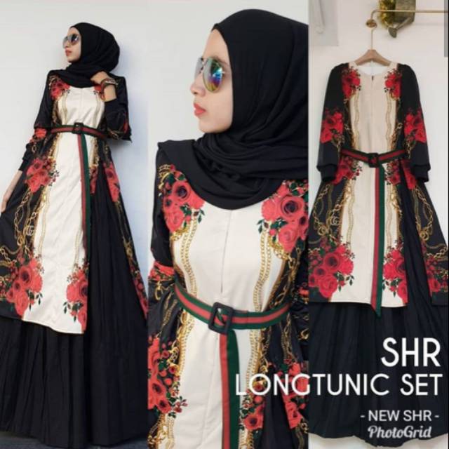 Setelan tunik rok SHR