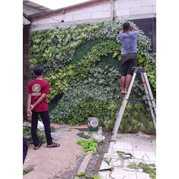 vertical garden sintetis/tukang taman vertical sintetis garden