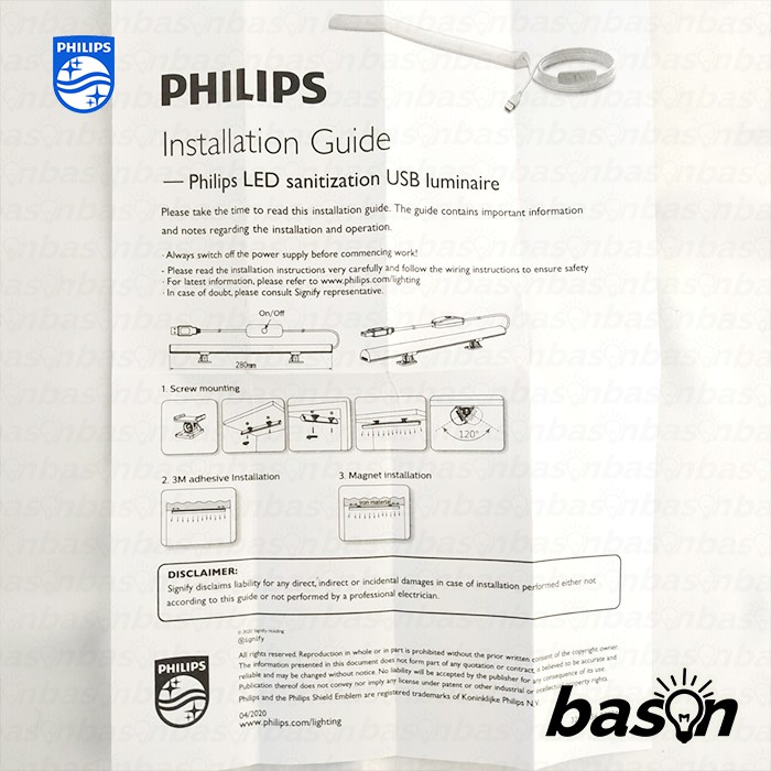 PHILIPS LED Sanitizer USB luminaire