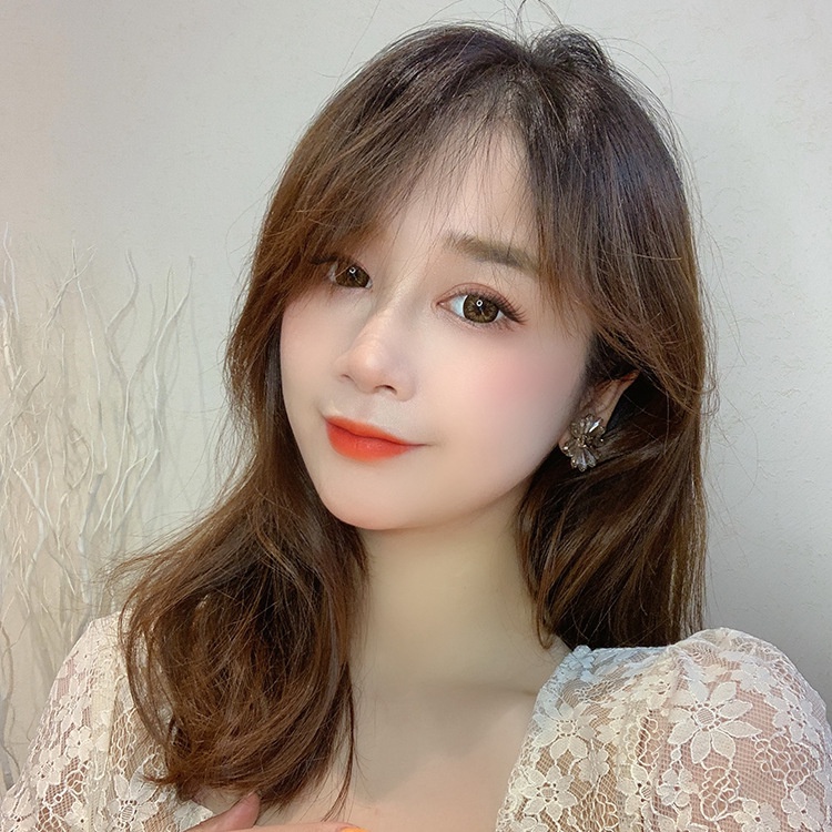 Korea Selatan Dongdaemun champagne gray kristal buatan tangan desainer bunga SHANZUAN elegan 925 per
