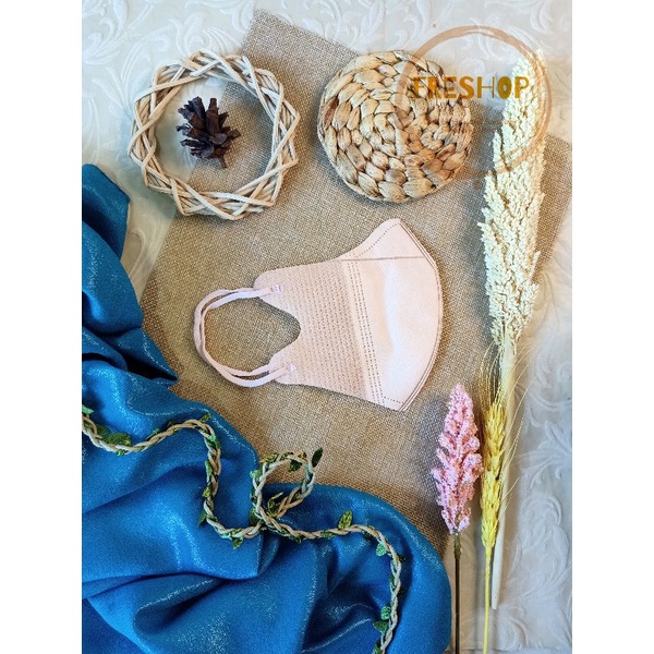 MASKER DUCKBILL GARIS MIRIP SENSI WARNA PUTIH HITAM ABU MAROON NAVY PINK UNGU BIRU PEACH MERAH