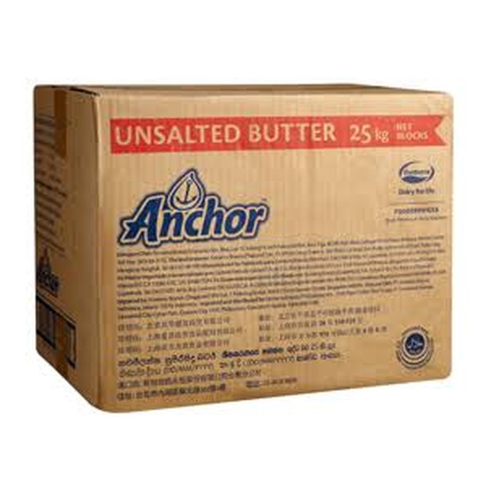 

Anchor Butter Unsalted 25kg bulk / mentega tawar GOJEK GRAB ONLY