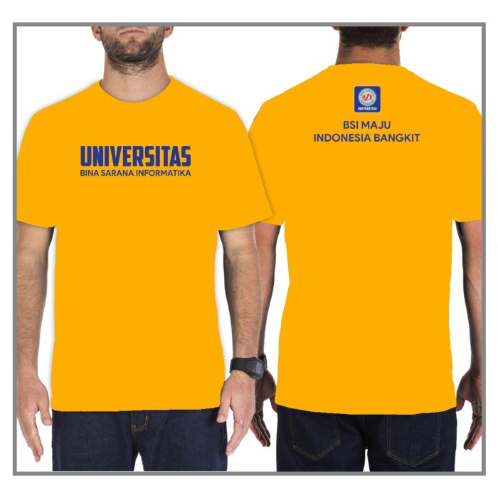 Dfws20G1Hg Baju Kaos Bsi Terbaru Angkatan 2020 - Kuning Kunyit, S Hyj2011Jhh