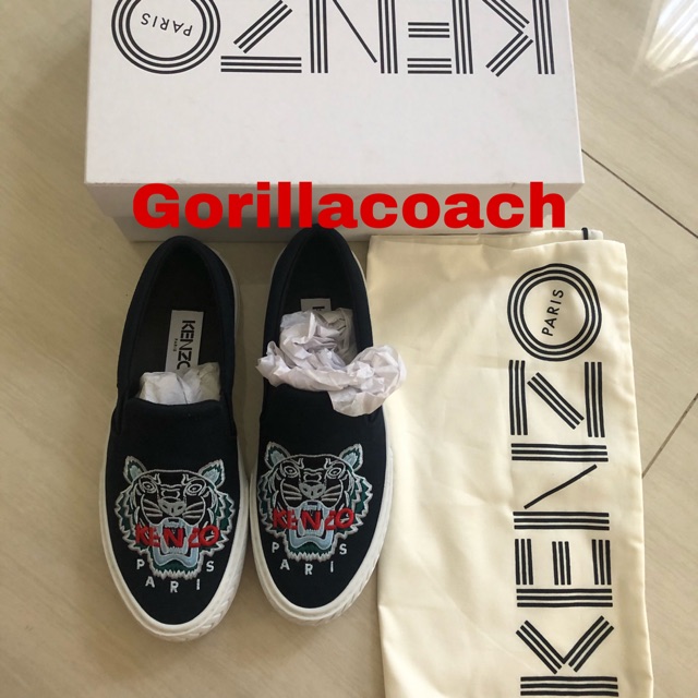 Kenzo Slip On Tiger Kenzo Sneakers Kenzo Women Barang ORIGINAL BNIB 100% Pemakaian Pribadi Kenzo
