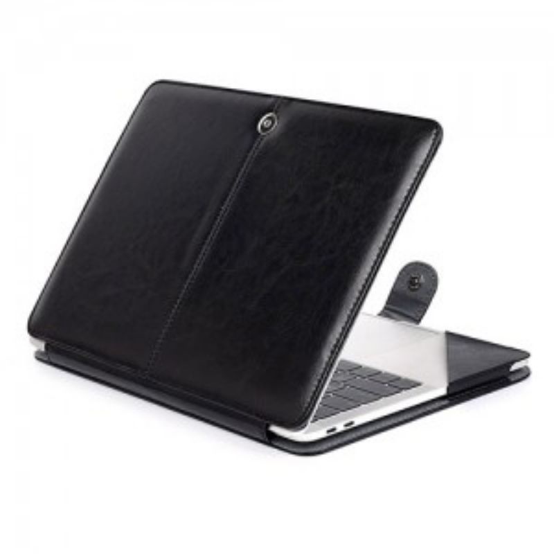 Leather Folio Case Casing Cover Macbook Air M2 M3 M4 13.6 Inch 2022 2024 2025
