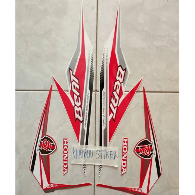 Striping beat 2019 putih merah ...,