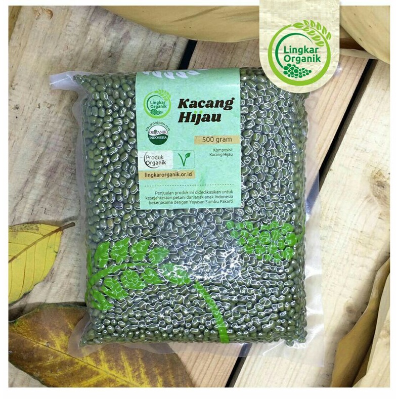 Kacang Hijau Lokal Organik 500gr - Organic Mung Bean/Non GMO/Pesticides Free/Serat Alami/Bubur/MPASI