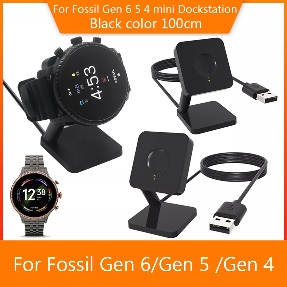 Charger Untuk Jam Tangan Fossil Gen 4/5/6 Charger Dock Smartwatch Fossil Q Gen 4 Sport