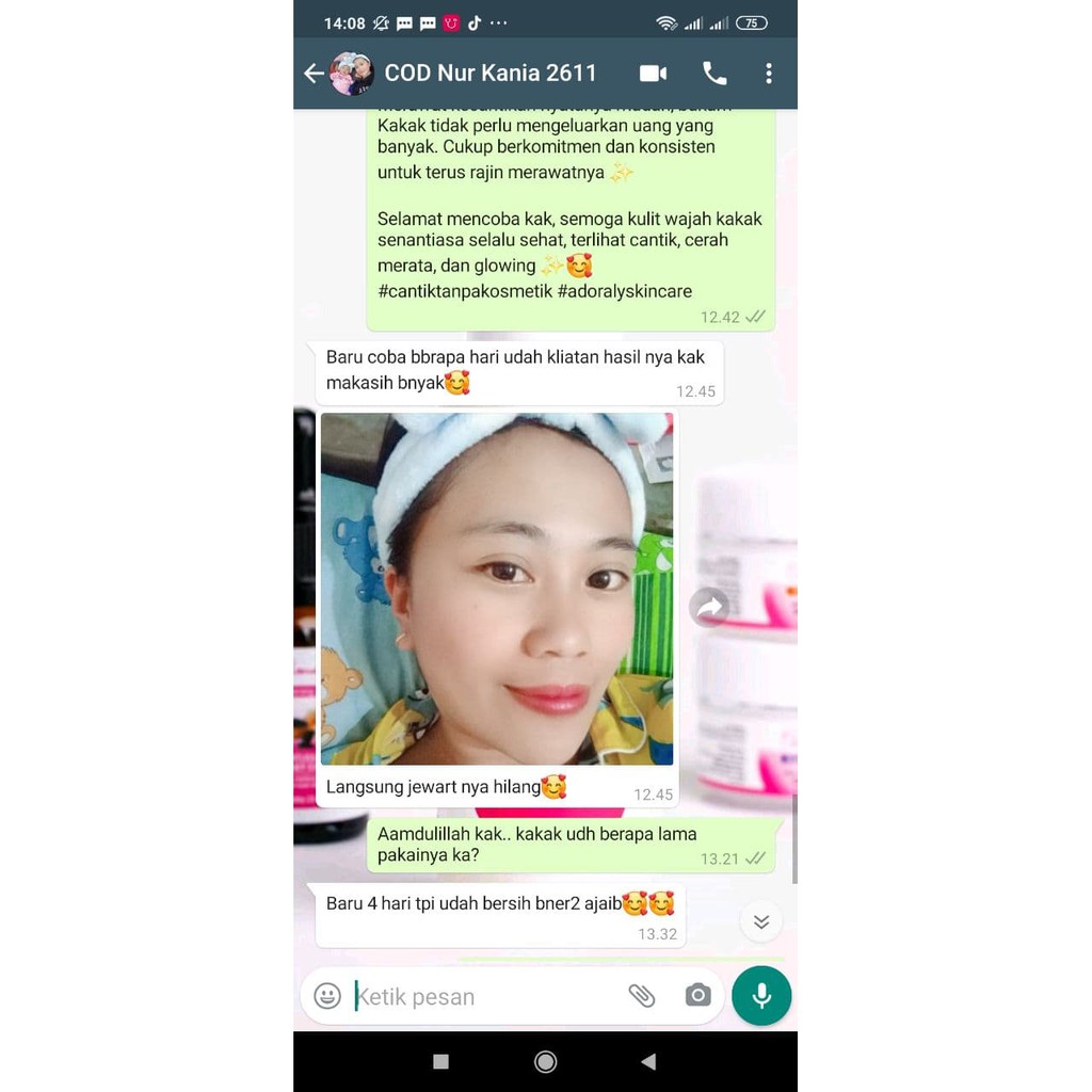 [1 PAKET] ADORALY (Bonus TUMBLER dan POUCH) -SKINCARE BPOM, GLOWING, ANTI JERAWAT, FLEX HITAM, KUSAM-4