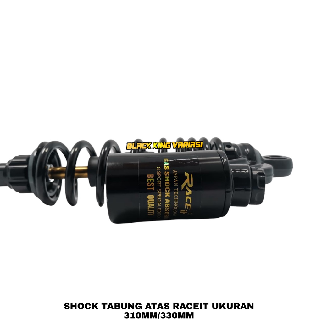 Shockbreaker Belakang Tabung Atas Shock Race It Matic 310mm 330mm Supensi Klik mio Fino Beat Vario Scoopy spacy