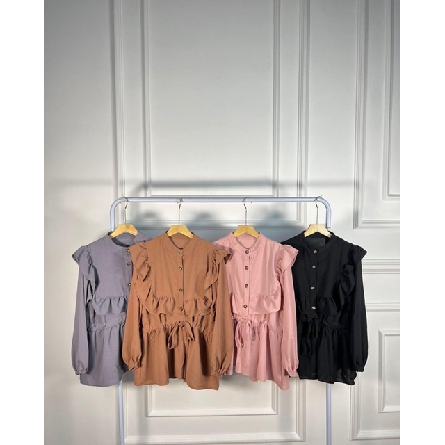 Blouse serut crinkle