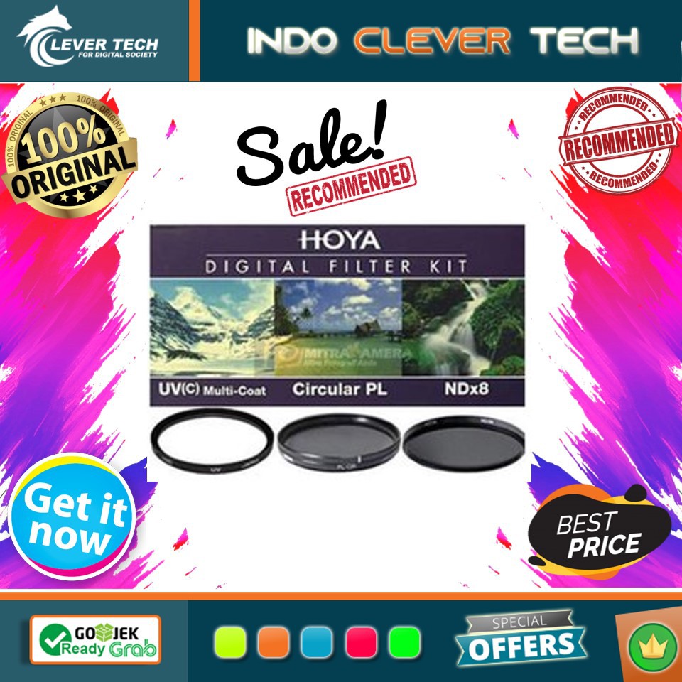 Hoya Digital Filter Kit (UV (C) HMC + CPL (PHL) + ND8 + (CASE + FILTER GUIDEBOOK) 52mm