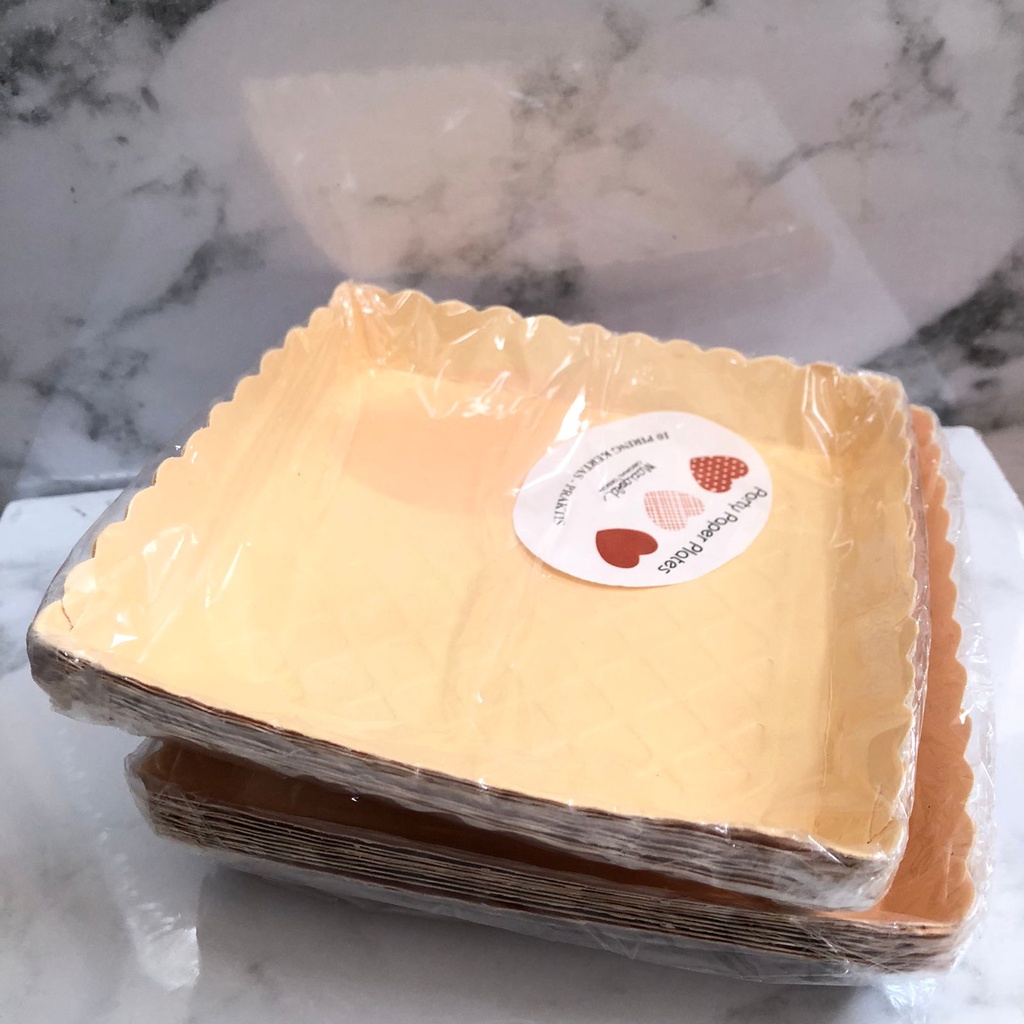 PIRING KERTAS MU 31 14X14X1,5CM ISI 10 PCS/PIRING KERTAS KUE