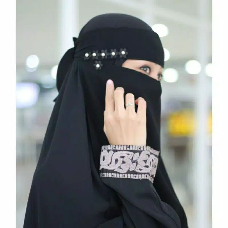 Niqab Bandana Layla Niqob Cadar Khas Temboro