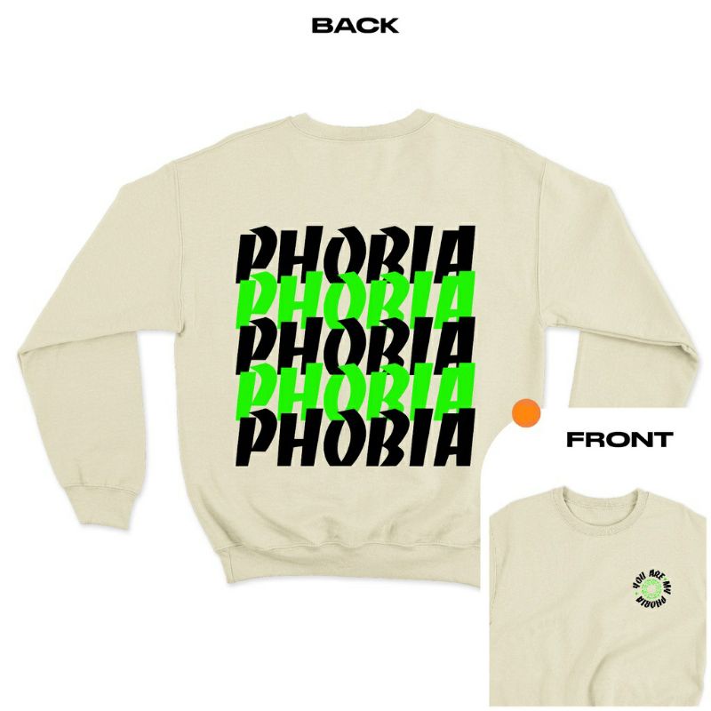 Sweater crewneck unisex (Phobia)